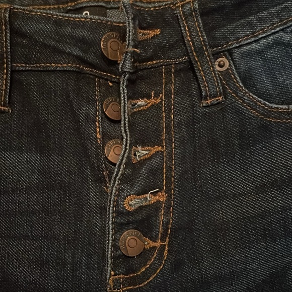 Blue Spice high waisted distressed frayed jeans! - Picture 2 of 5